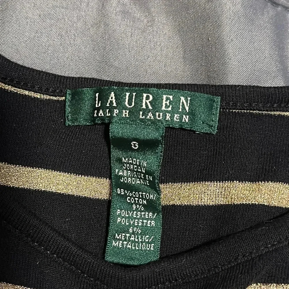 Ralph Lauren black and gold  Top S - Picture 7 of 12
